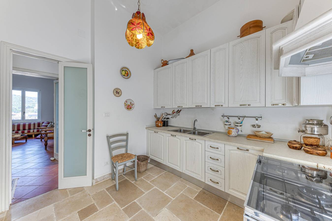 Appartamento intero, Villa 'Blu La Patronale' con vista mare, piscina in comune e Wi-Fi in Castro (Lecce), Provincia di Lecce