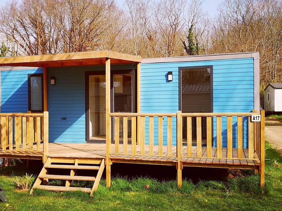 Camping Domaine de l'Orangerie de Lanniron   - Mobile home 4 persons - Sunêlia Prestige Escapade 2 Bedrooms in Quimper, Quimper region