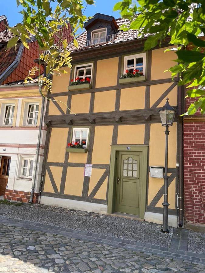 Mittelalterdomizil mit Balkon und Parkplätzen in Quedlinburg, Harzvorland