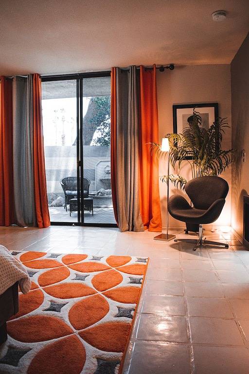 Ganze Wohnung, Modernist 1 Br, 2 Ba Condo in der Raquet Club-Kolonie! Palm Springs City Id # 1814 in Palm Springs, Coachella Valley