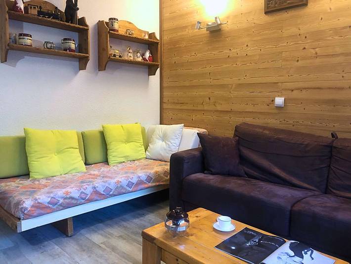 Ganze Wohnung, Gemütliche 2-Zimmer-Wohnung für 5 Personen, direkt an der Piste, nahe Fußgängerzone in Valmorel, Les Avanchers-Valmorel