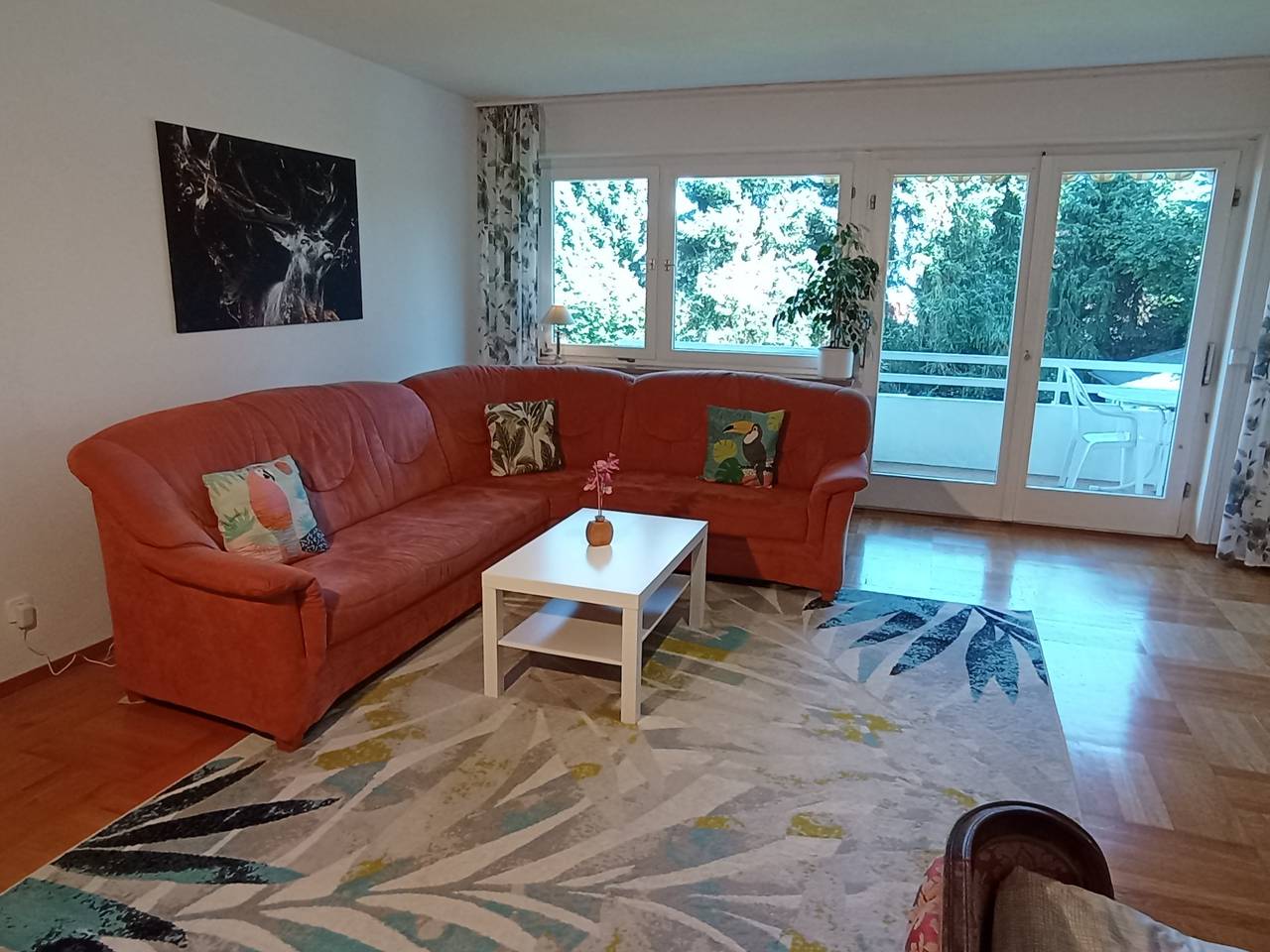 Ganze Ferienwohnung, Ferienwohnung Hämmerle - Ferienwohnung Rot, 55qm, 1 Schlafzimmer, 1 Wohn-Essbereich, max. 4 Personen in Konstanz, Obersee (Bodensee)