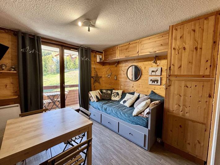 Apartamento para 4 personas, con balcón, Se admiten mascotas en Huez