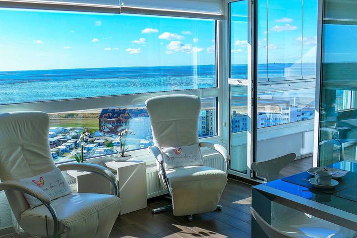 Ferienwohnung für 3 Personen, mit Ausblick und Sauna sowie Balkon in Sahlenburg - 3