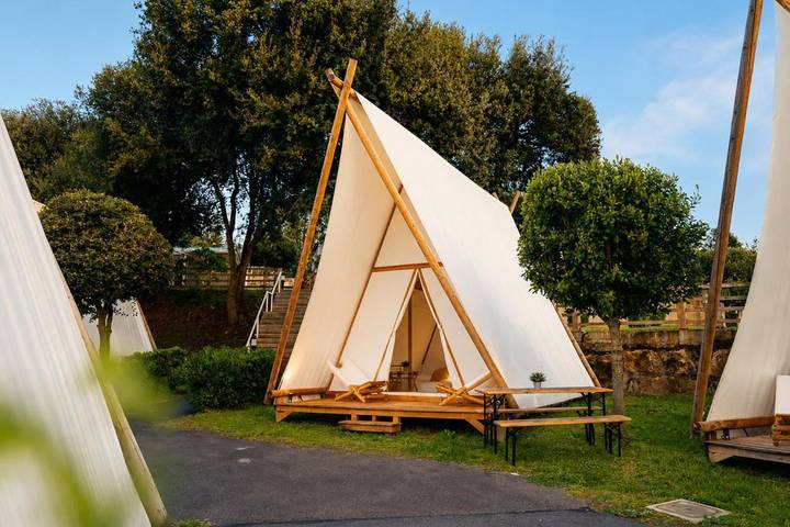Camping pour 2 personnes, avec Terrasse ainsi que Jardin et Piscine dans Cantabrie - 4