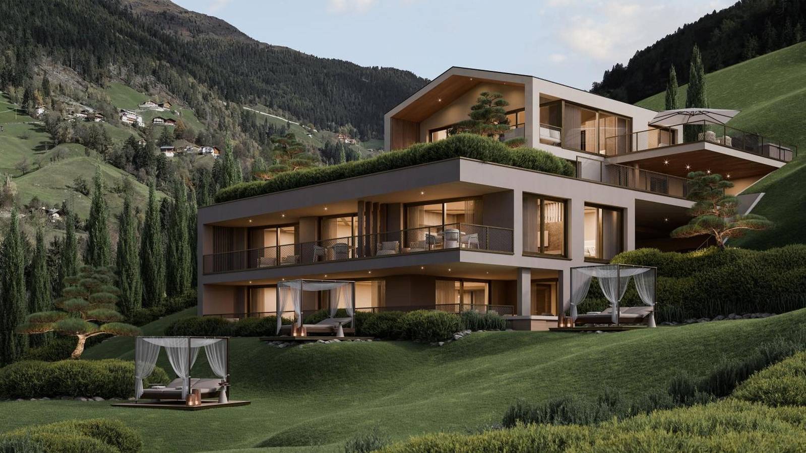 Ganze Wohnung, Chalet Merino mit Bergblick, 167 m² Privater Jacuzzi, Neueröffnung Mai 2026 in St. Leonhard in Passeier, Passeiertal