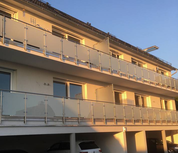 Ferienwohnung für 4 Personen, mit Balkon und Balkon/Terrasse sowie Terrasse am Brombachsee