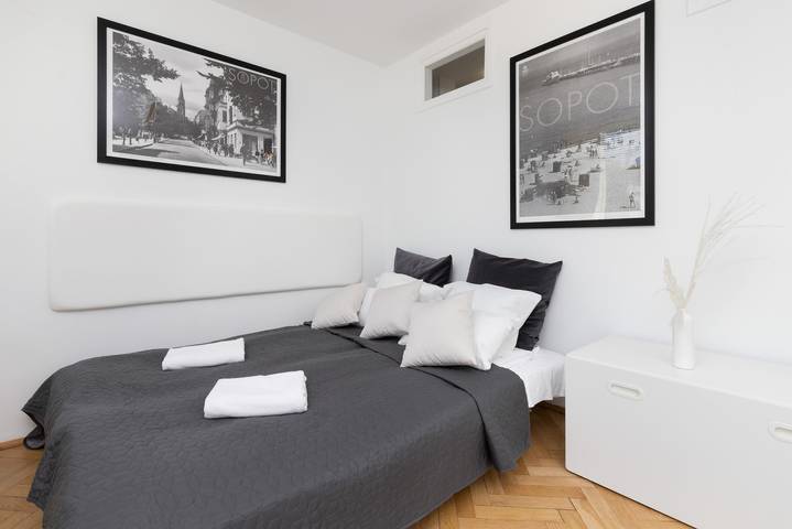Studio för 2 Personer, med balkong/terrass, barnvänlig i Sopot
