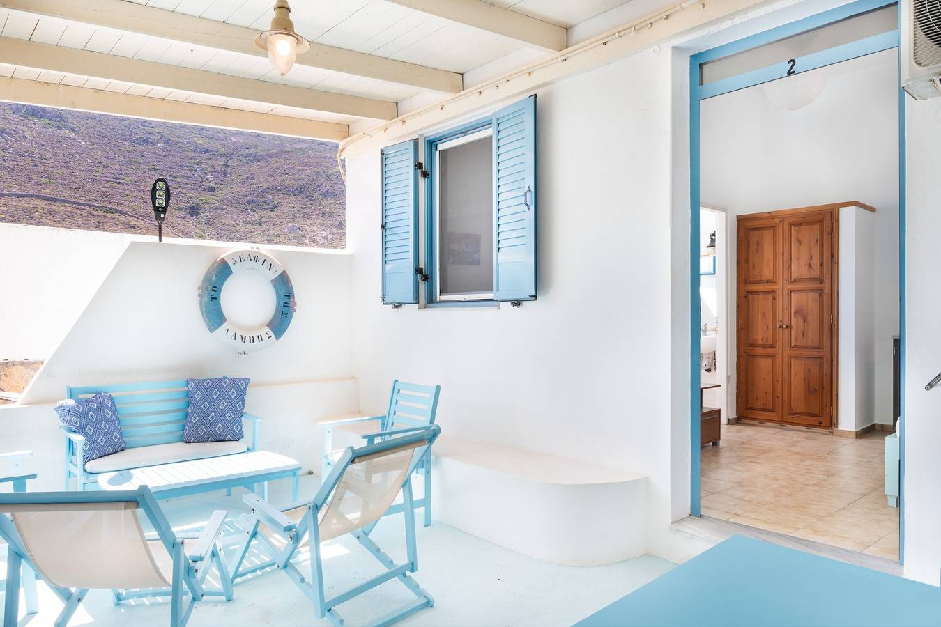 Maison de vacances 'Beachfront Lampis Dolphin 2' avec vue sur la mer, Wi-Fi et climatisation in Dodécanèse