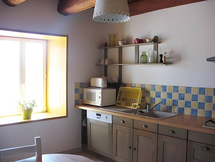 Gîte des Gorges de l'Allier : vue montagne, terrasse privée et Wi-Fi in Alleyras, Haute-Loire