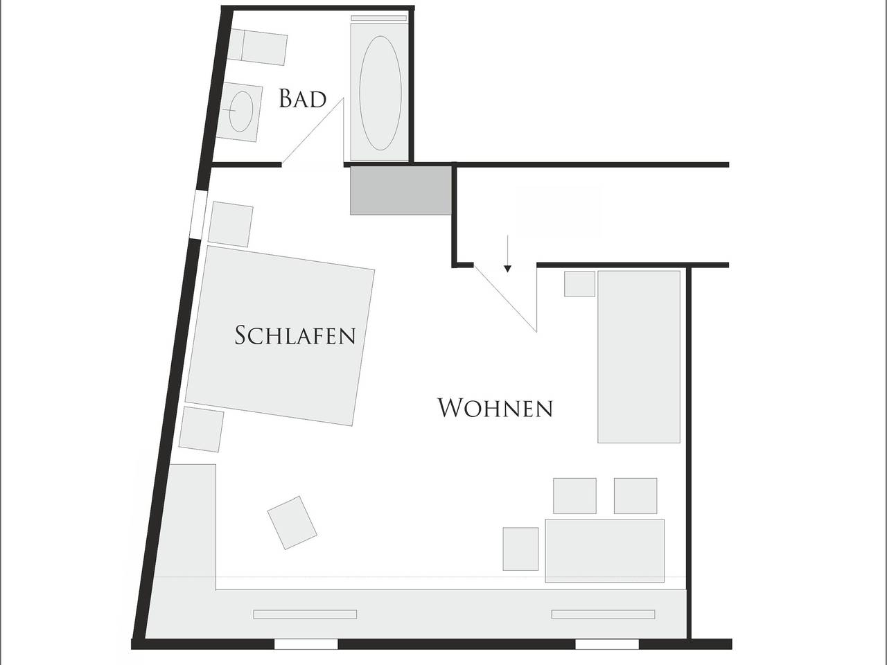 Ganze Wohnung, Landhaus Bornemann Ferienwohnung 6 in Diemelsee, die Mittelgebirge