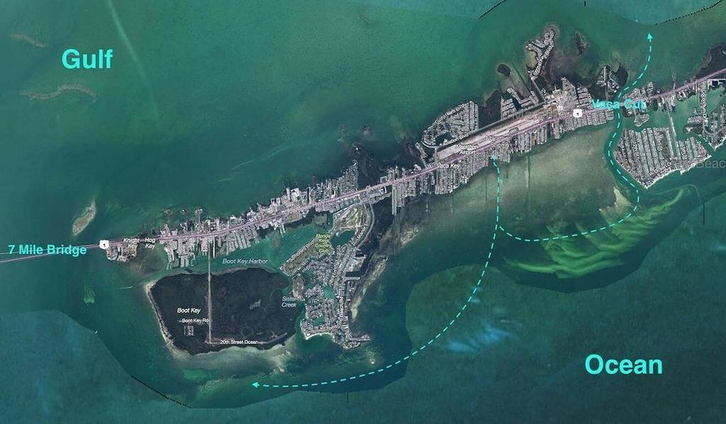 Ocean Side Canal Half Duplex, 37 'Dock, 600' zum Kanal in Marathon, Monroe County