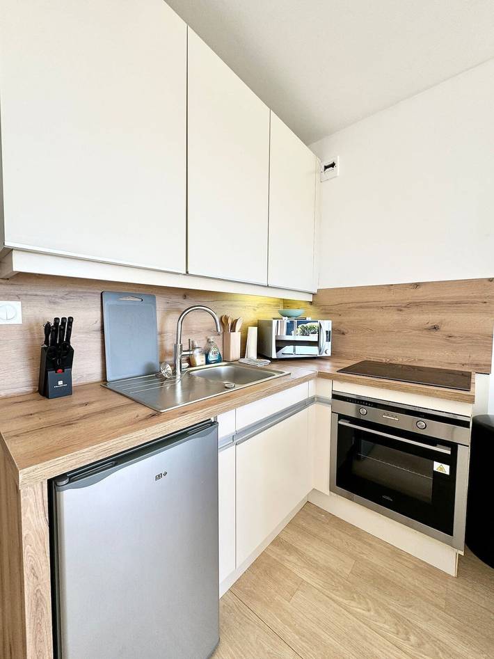 Studio entier, Studio Cosy neuf – Vue Mer – Jardin et Terrasse in Guidel, Côte des Mégalithes