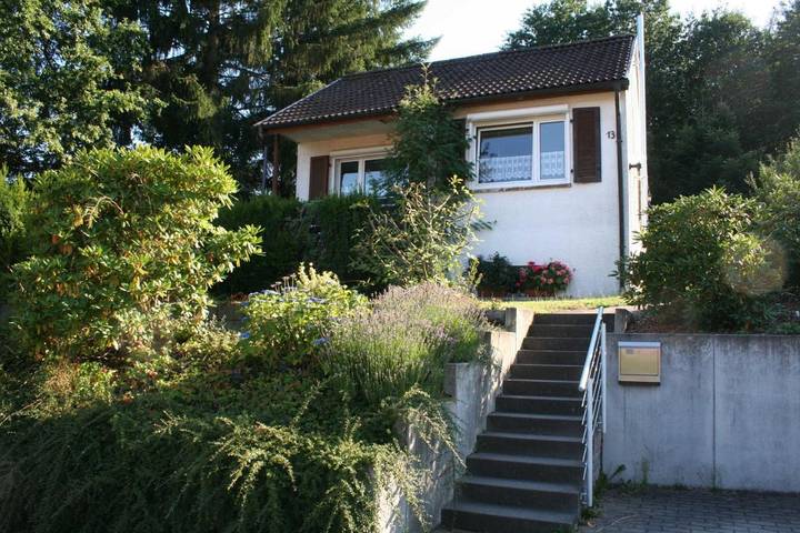 Ferienhaus für 2 Personen, mit Terrasse und Garten sowie Ausblick an der Bergstraße