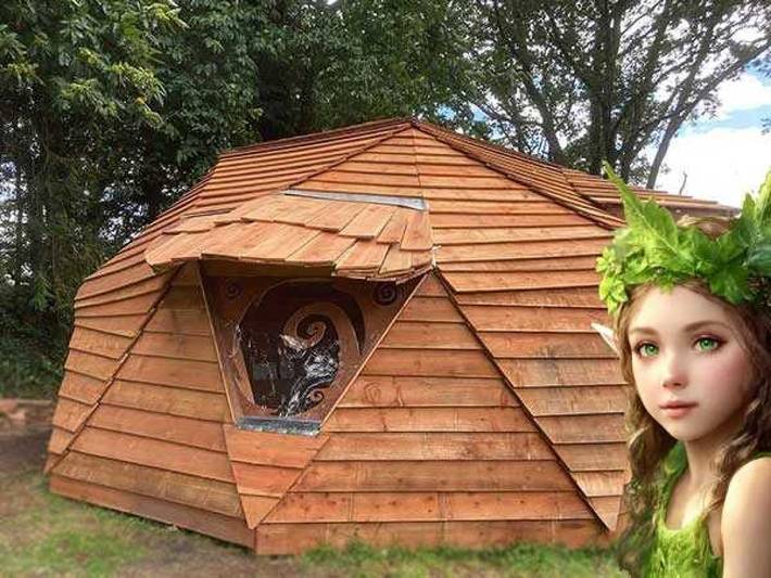 Cabane en bois pour 4 personnes, avec sauna