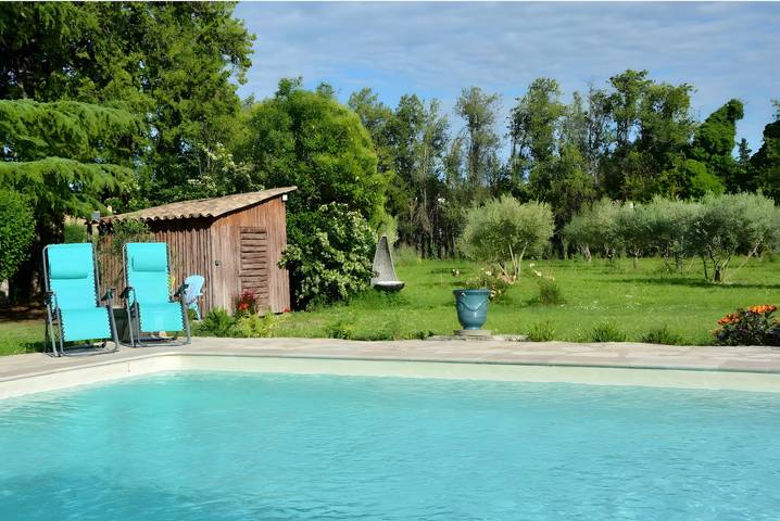 Chambre pour 2 personnes, avec jardin
