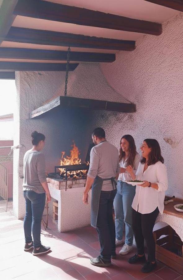 Apartamento para 18 personas, con piscina y jardín en Ribera Navarra