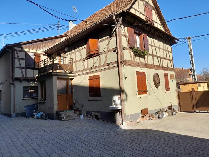 Gîte pour 6 personnes, avec balcon et jardin à Ebersheim