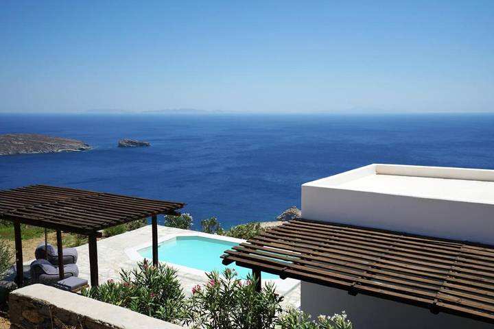 Location de vacances pour 8 personnes, avec vue ainsi que jardin et piscine dans Sérifos - 2