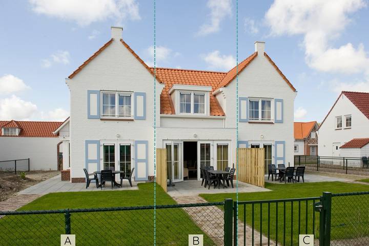 Ferienhaus für 4 Personen, mit Balkon/Terrasse und Terrasse sowie Garten in Cadzand-Bad