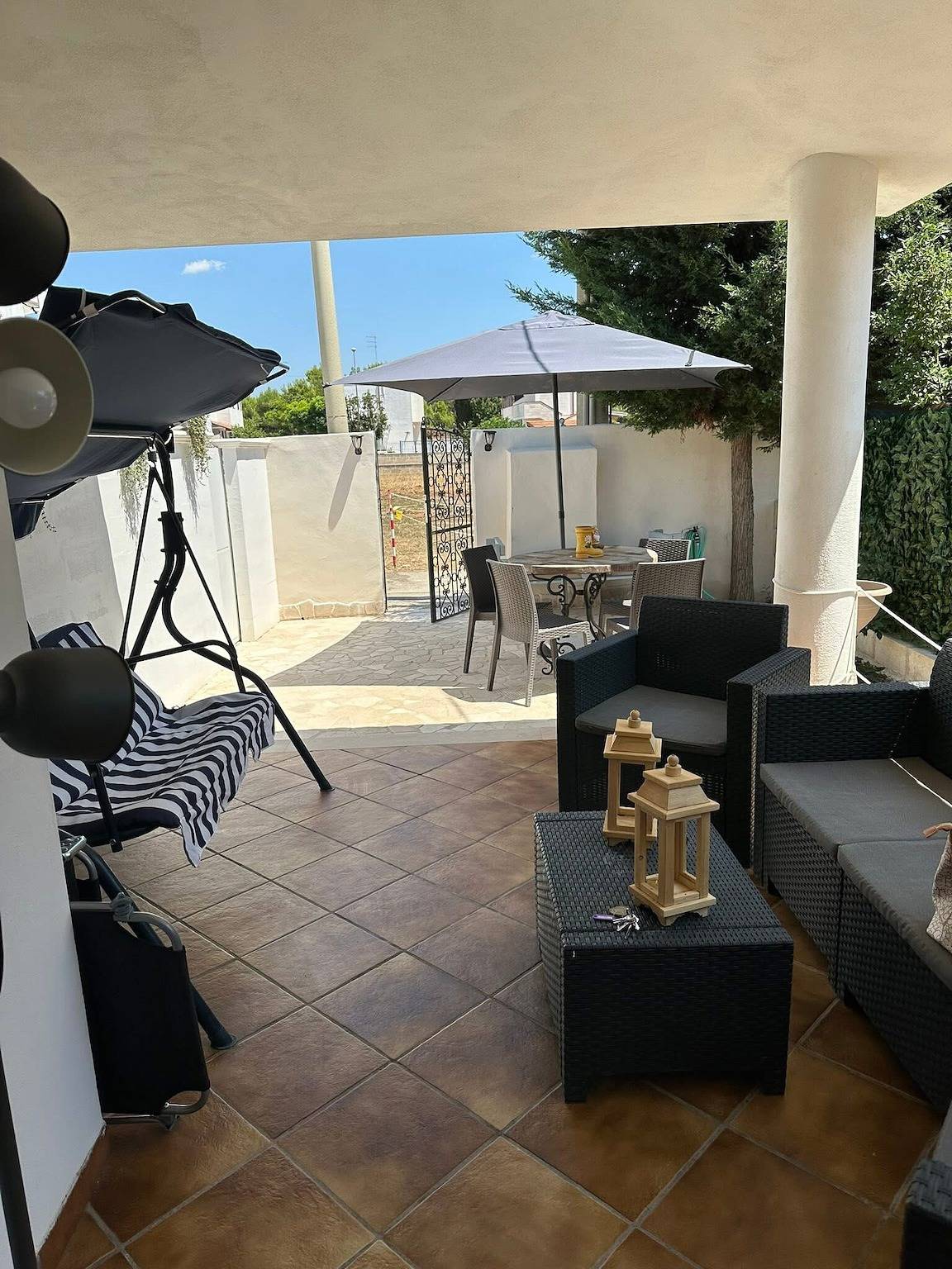 Casa Vacanze Stefy Campomarino con terraza privada, jardín y aire acondicionado in Campomarino (Apulia), Golfo de Tarento