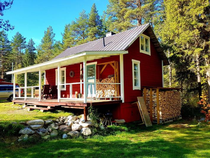 Ferienhaus für 5 Personen, mit Terrasse und Garten in Västerbotten