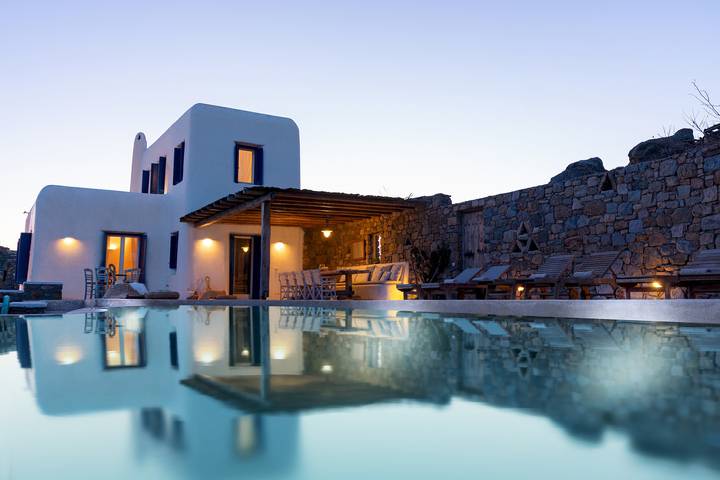 Villa für 11 Personen mit Garten in Kalafati, Mykonos