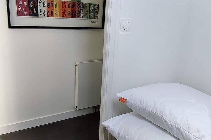 Ganze Wohnung, Magnificent sea view, direct access to the beach. 4-person apartment in Damgan, Côte des Mégalithes