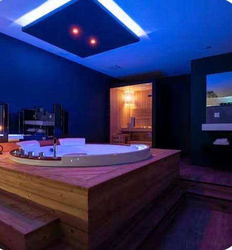 Appart’hôtel pour 2 personnes, avec sauna et jacuzzi