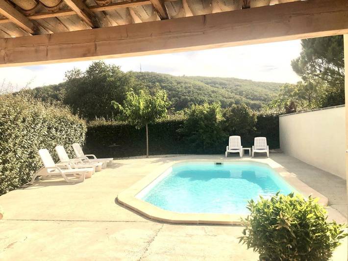 Location de vacances pour 6 personnes, avec piscine ainsi que vue et jardin, animaux acceptés à Saint-Maurice-d'Ibie - 2