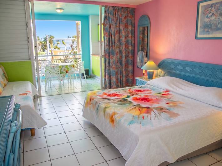 Studio entier, Studio charmant avec balcon vue mer à Le Gosier - 35 m² in Guadeloupe