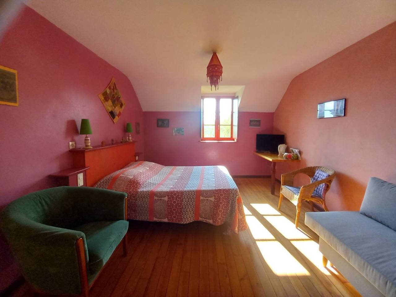 Chambres d'hôtes la Jamelinière - Chambre Darjeeling in Chailland, Mayenne