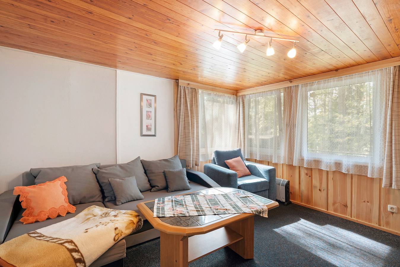 Bungalow '7 - Finnhütte' mit privater Terrasse und gemeinsamem Garten in Niesky, Oberlausitz-Niederschlesien