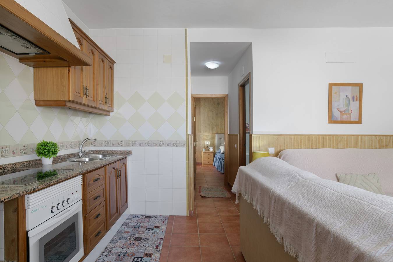 Appartement entier, Appartement climatisé très bien situé avec terrasse sur le toit et Wi-Fi ; animaux acceptés in Conil de la Frontera, Costa de la Luz