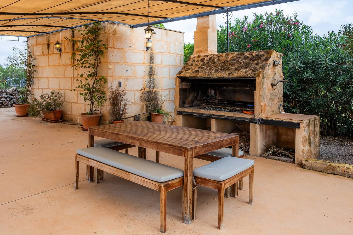 Villa 'Son Fred Campos' with Mountain View, Private Pool and Wi-Fi in Campos, South Majorca