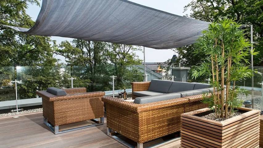 Ferienhaus für 6 Personen, mit Garten und Sauna sowie Pool