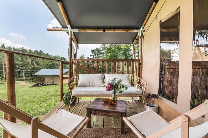 Camping für 2 Personen, mit Ausblick und Sauna sowie Garten und Terrasse in Polnische Ostsee - 4