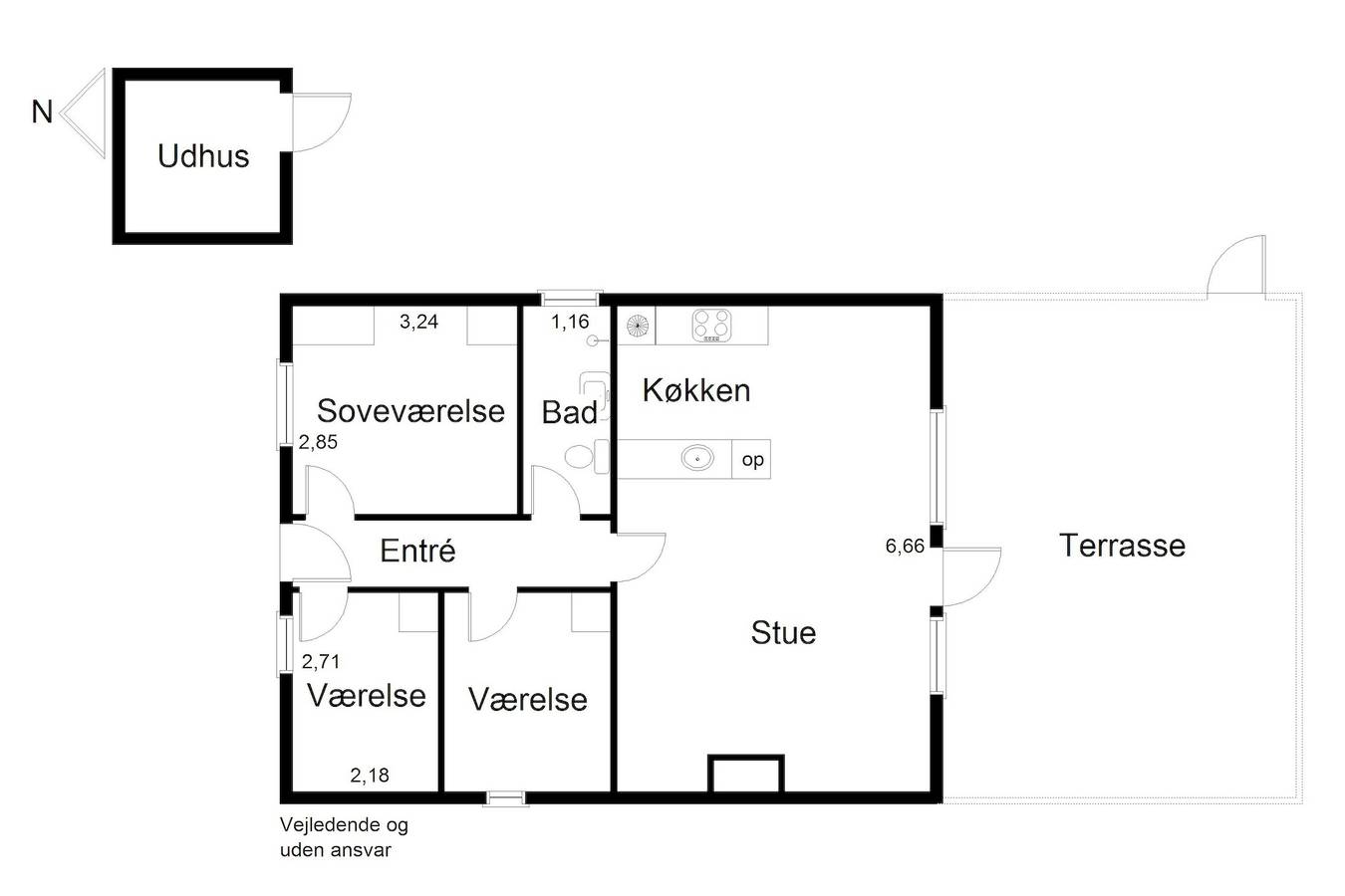 Beautiful home in Vejers Strand w/ Wifi and 3 Bedrooms in Vejers Strand, Varde