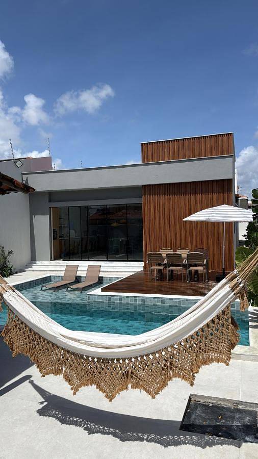 Casa de férias para 10 pessoas, com varanda e piscina e ainda vista em Natal