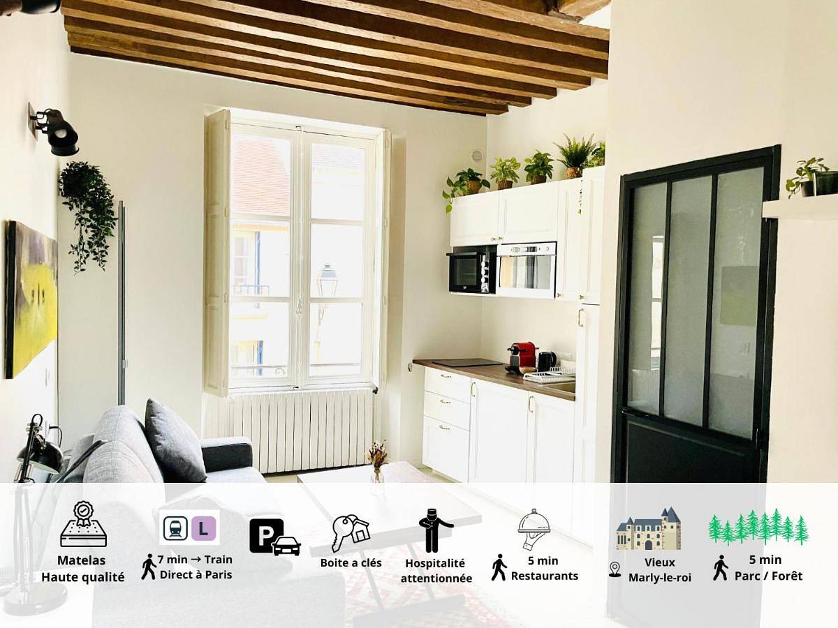 Appartement entier, Studio Apartment in Marly-le-Roi, Yvelines