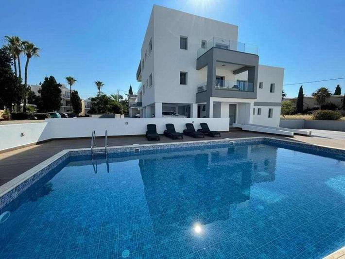Apartament wakacyjny dla 6 osób, z basen i balkon w Pafos