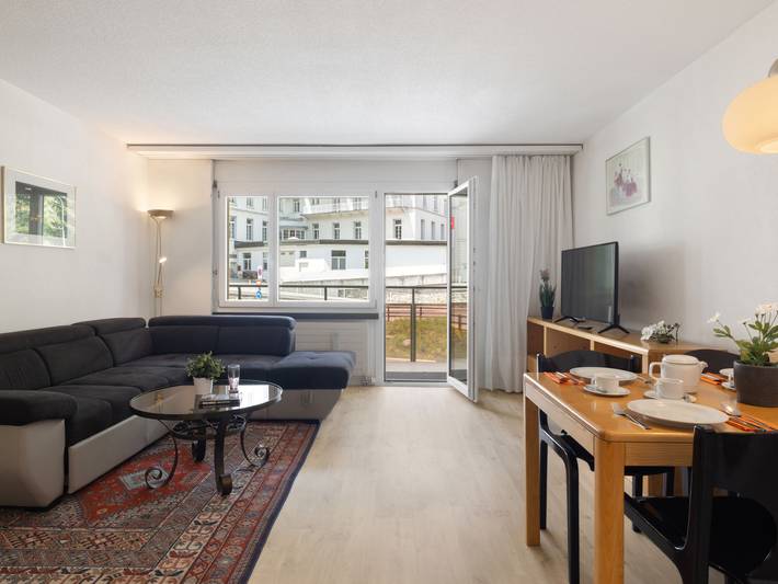 Ferienwohnung für 3 Personen, mit Garten und Balkon in Davos