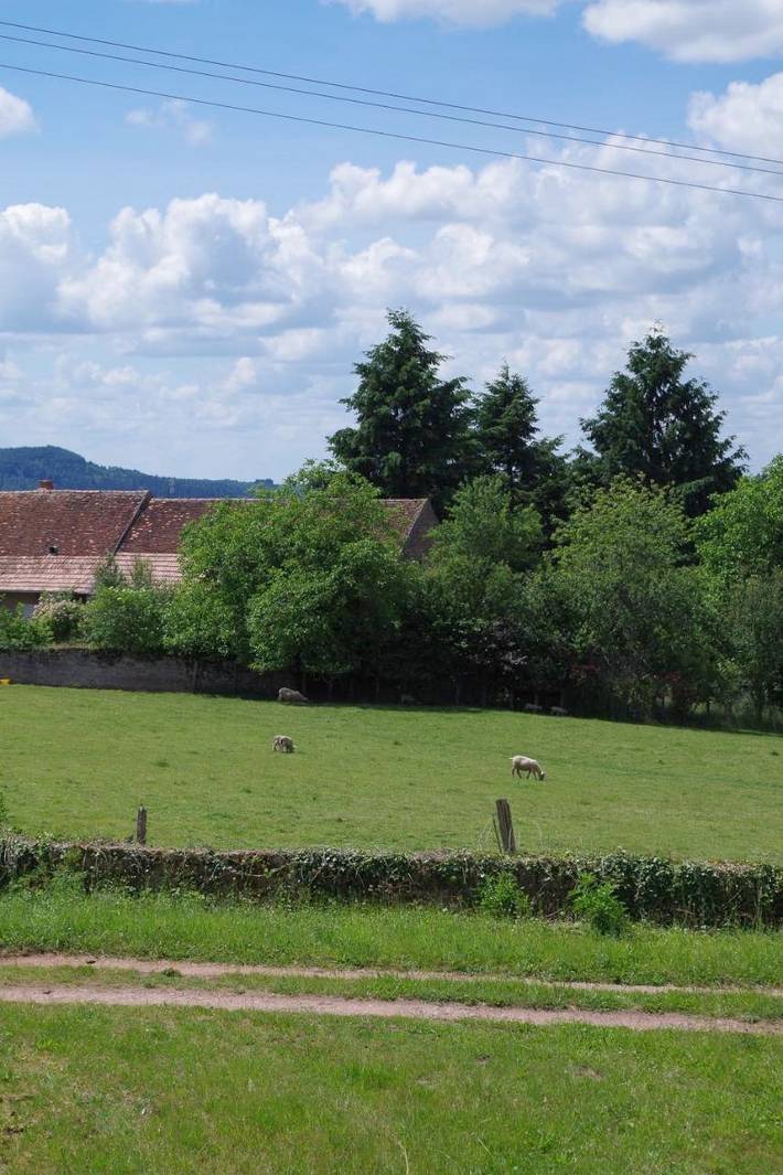 Gîte pour 8 personnes, avec jardin et vue dans Suin