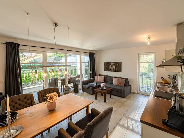 Ferienwohnung für 6 Personen, mit Sauna und Balkon sowie Garten, kinderfreundlich - 1