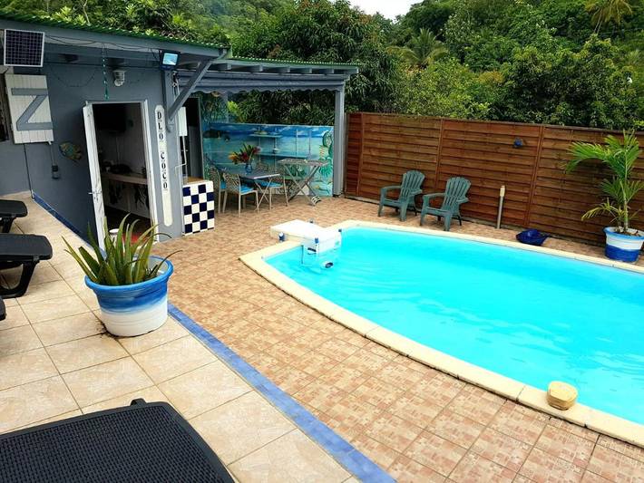 Maison de vacances pour 6 personnes, avec piscine ainsi que vue et jardin