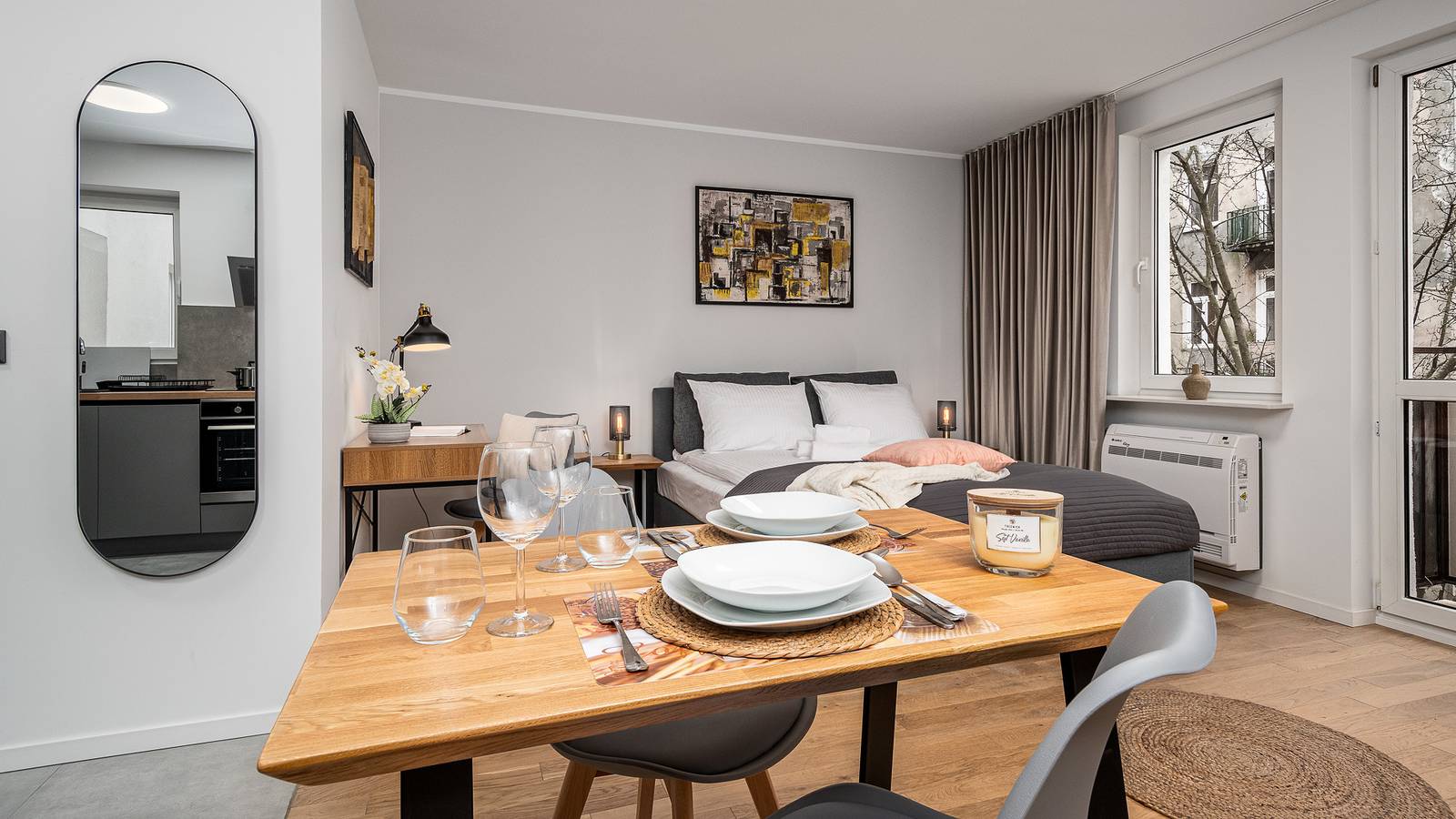 Appartement de vacances entier, Appartement de vacances pour 2 personnes avec balcon in Varsovie, Mazovie