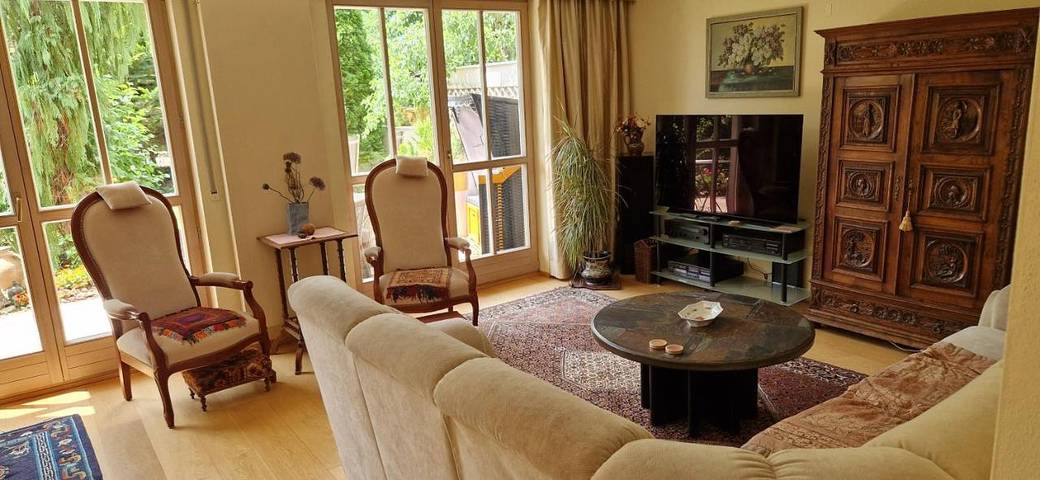Ferienhaus für 5 Personen, mit Balkon und Terrasse sowie Garten und Sauna
