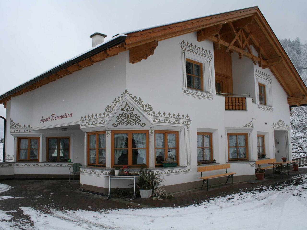 Ganze Ferienwohnung, Apart Romantica - Wohnung Dorfblick in Nauderer Berge, Pfunds