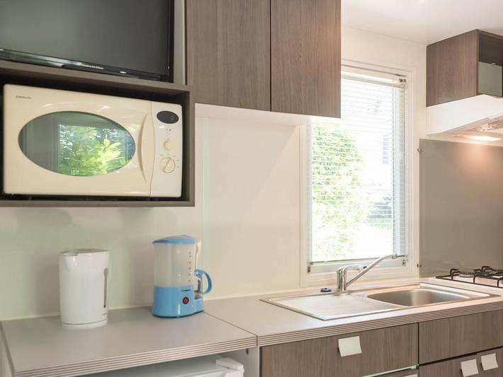 Camping Le Ruisseau des Pyrénées - Mobilheim 5 personen - Cottage Select Plus Tv Lv Clim Plancha - 2 Schlafzimmer - 4/5 pers. in Bidart, Bayonne und Umgebung