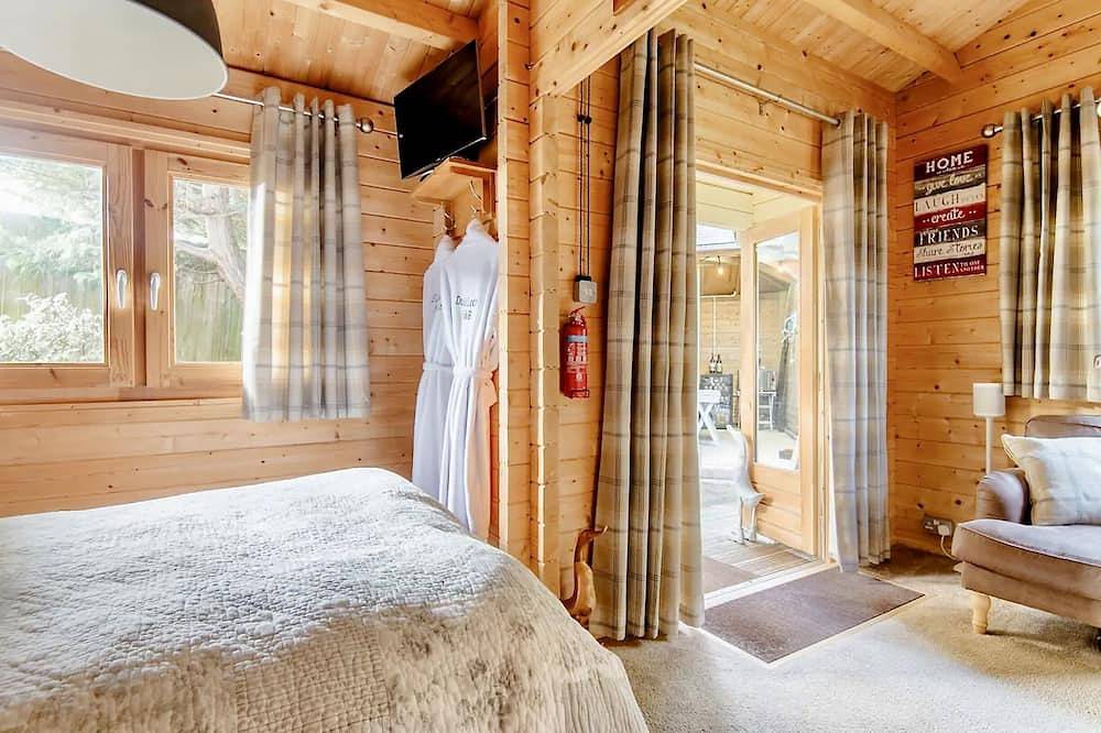 Ganze Wohnung, Lodge-Luxus-Ensuite mit Dusche-Gartenblick in Pyecombe, West Sussex